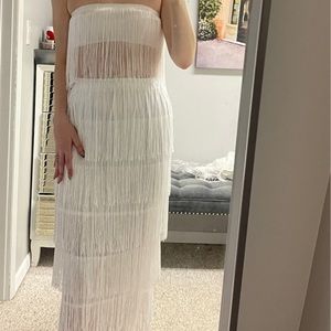Showpo fringe two piece set never worn